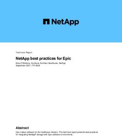 NetApp best practices for Epic