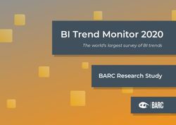 BI Trend Monitor 2020 - BARC Research Study The world's largest survey of BI trends - Controller Institut Insights