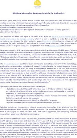 Additional information: Background material for single points - European Sunlight Association