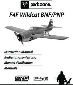 F4F Wildcat BNF/PNP - Instruction Manual Bedienungsanleitung Manuel d'utilisation Manuale