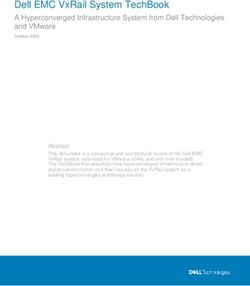 DELL EMC VXRAIL SYSTEM TECHBOOK - A HYPERCONVERGED INFRASTRUCTURE SYSTEM FROM DELL TECHNOLOGIES AND VMWARE