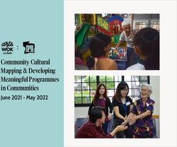 Community Cultural Mapping & Developing Meaningful Programmes in Communities June 2021 - May 2022
