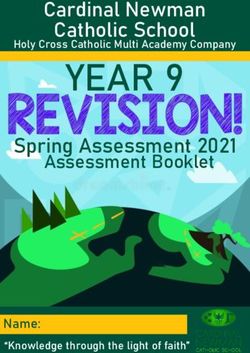 YEAR 9 Cardinal Newman Catholic School - Spring Assessment 2021 Assessment Booklet - Cardinal ...