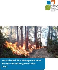 Central North Fire Management Area Bushfire Risk Management Plan 2020