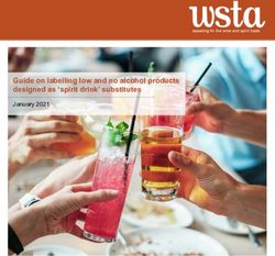 Guide on labelling low and no alcohol products designed as 'spirit drink' substitutes - January 2021