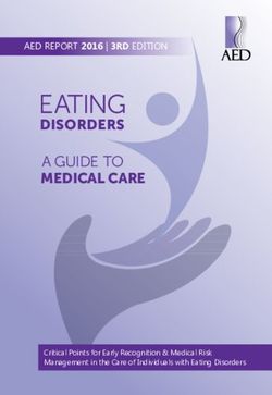 EATING DISORDERS A GUIDE TO MEDICAL CARE