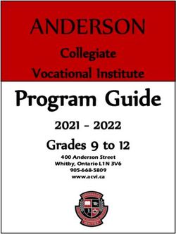 ANDERSON Program Guide - Collegiate Vocational Institute 2021 - 2022 Grades 9 to 12 - Durham District ...