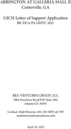 ABBINGTON AT GALLERIA MALL II - Centerville, GA GICH Letter of Support Application