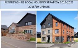 RENFREWSHIRE LOCAL HOUSING STRATEGY 2016-2021 2018/19 UPDATE