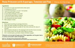 Pasta Primavera with Asparagus, Tomatoes and Peas | Makes 4-6 Servings