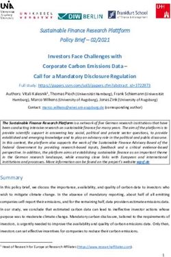 Investors Face Challenges with Corporate Carbon Emissions Data - Call for a Mandatory Disclosure Regulation