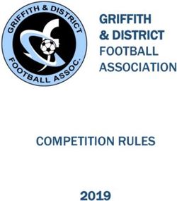 GRIFFITH & DISTRICT FOOTBALL ASSOCIATION - COMPETITION RULES 2019