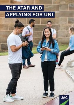 THE ATAR AND APPLYING FOR UNI - UAC