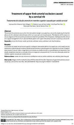 THERAPEUTIC CHALLENGE - Treatment of upper limb arterial occlusion caused by a cervical rib