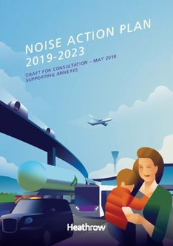 DRAFT FOR CONSULTATION - MAY 2018 SUPPORTING ANNEXES - Heathrow Consultation