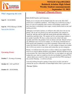 NOTAM Class 09122021 Raisbeck Aviation High School Weekly Student Announcements September 12, 2021