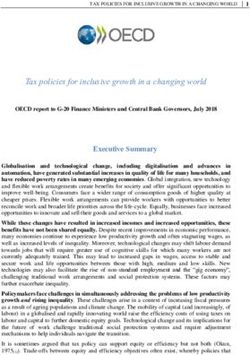 Tax policies for inclusive growth in a changing world - OECD