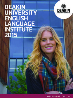 DEAKIN UNIVERSITY ENGLISH LANGUAGE INSTITUTE 2015 - MELBOURNE | GEELONG