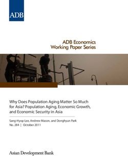 ADB Economics Working Paper Series - Why Does Population Aging Matter So Much for Asia? Population Aging, Economic Growth, and Economic Security ...
