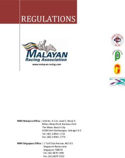 REGULATIONS - Malayan Racing Association