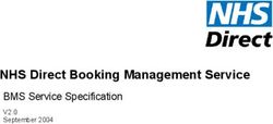 NHS Direct Booking Management Service - BMS Service Specification V2.0 September 2004