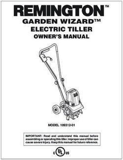 GARDEN WIZARD ELECTRIC TILLER - OWNER'S MANUAL - MODEL 109312-01