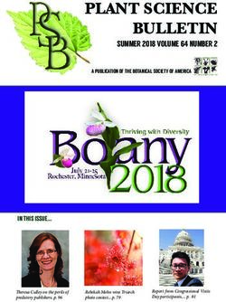 PLANT SCIENCE BULLETIN - Botanical Society of America