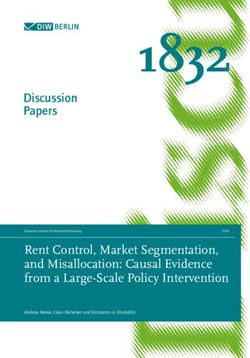 1832 Rent Control, Market Segmentation, and Misallocation: Causal Evidence from a Large-Scale Policy Intervention - DIW Berlin