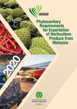 2020 Phytosanitary Requirements