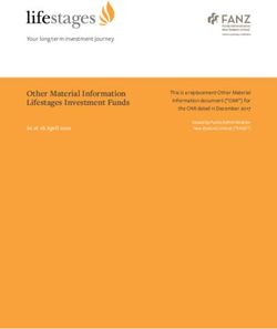 Other Material Information Lifestages Investment Funds