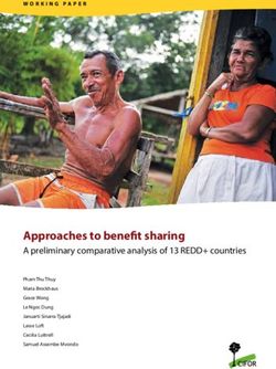 Approaches to benefit sharing - A preliminary comparative analysis of 13 REDD+ countries