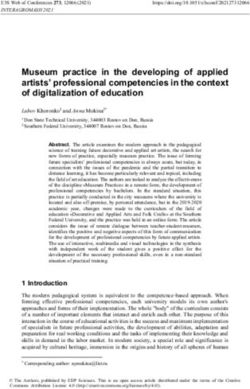 Museum practice in the developing of applied artists' professional competencies in the context of digitalization of education
