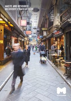 WASTE AND RESOURCE RECOVERY STRATEGY 2030