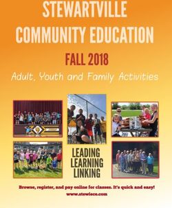 STEWARTVILLE COMMUNITY EDUCATION - FALL 2018 - LEADING LEARNING LINKING