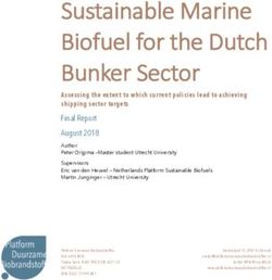 Sustainable Marine Biofuel for the Dutch Bunker Sector - ART ...
