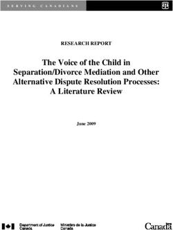 The Voice of the Child in Separation/Divorce Mediation and Other Alternative Dispute Resolution Processes: A Literature Review - June 2009