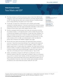 Face Masks and GDP Global Economics Analyst - Politico