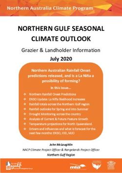 NORTHERN GULF SEASONAL CLIMATE OUTLOOK - Grazier & Landholder Information
