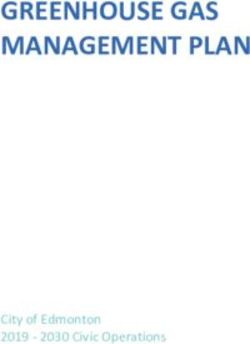 GREENHOUSE GAS MANAGEMENT PLAN - City of Edmonton 2019 - 2030 Civic Operations