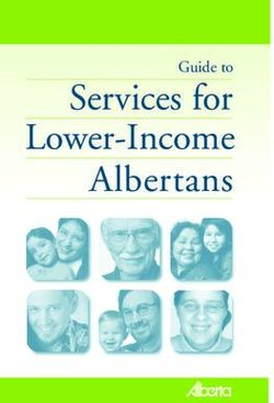 Services for Lower-Income Albertans - Guide to