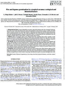 Fire and legume germination in a tropical savanna: ecological and historical factors - UV