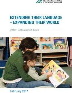 EXTENDING THEIR LANGUAGE - EXPANDING THEIR WORLD - February 2017 - Children's oral language (birth-8 years)