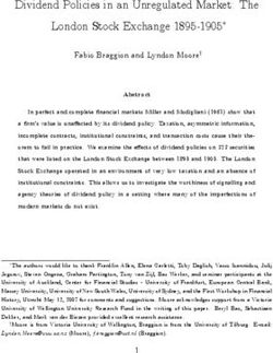 Dividend Policies in an Unregulated Market: The London Stock Exchange 1895-1905