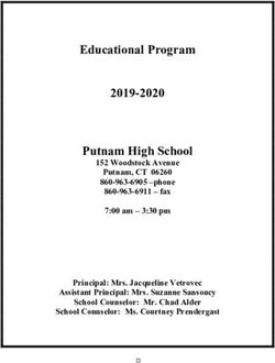 Educational Program 2019-2020