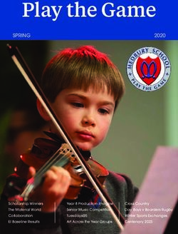 Play the Game - Medbury School