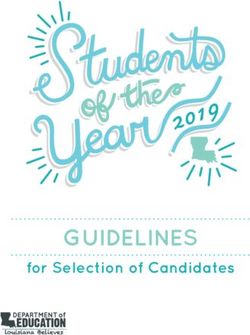 GUIDELINES for Selection of Candidates - Louisiana Believes
