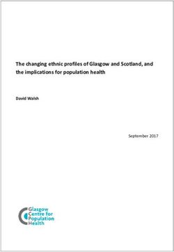 The changing ethnic profiles of Glasgow and Scotland, and the implications for population health - David Walsh