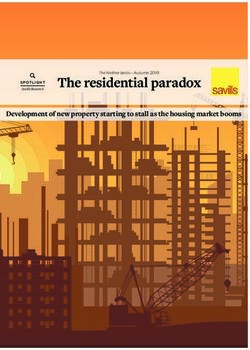The residential paradox - Development of new property starting to stall as the housing market booms - Savills