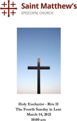 Holy Eucharist - Rite II The Fourth Sunday in Lent March 14, 2021 - St. Matthew's, Wilton