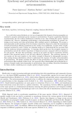 Synchrony and perturbation transmission in trophic metacommunities - Archive ouverte HAL